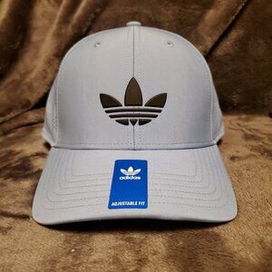 Adidas Originals Men's Light Blue Beacon Structured Precurve Snapback Cap